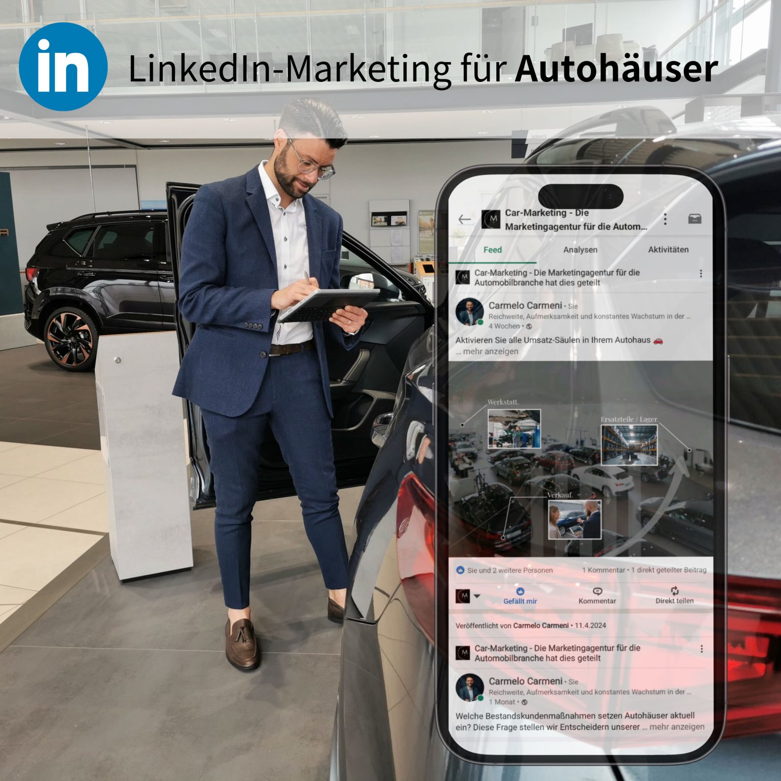 LinkedIn-Marketing für Autohäuser